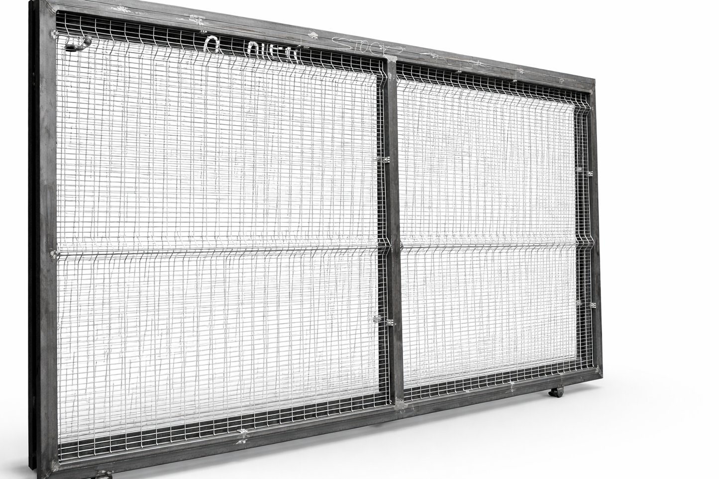 4mx2m Clearview Fencing Gate+Wheelkit+Guide Roller