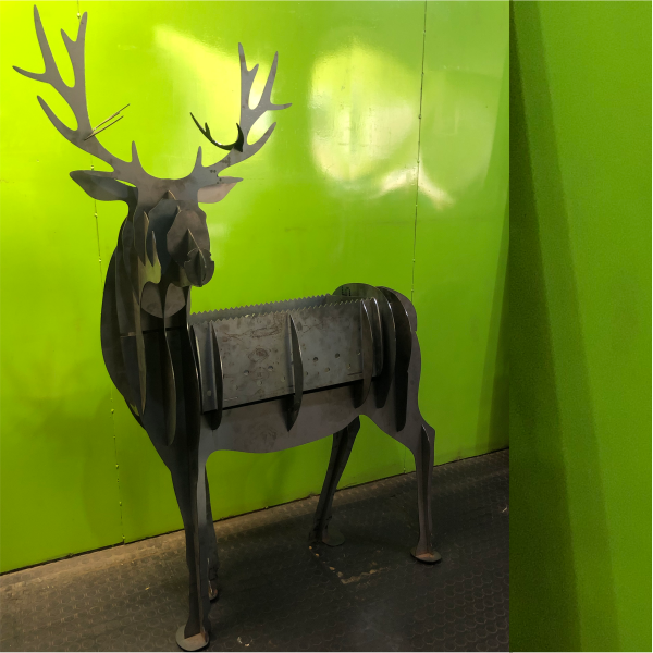 Laser cut braai deer
