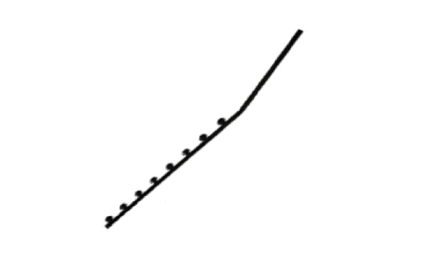 SQ Tube 8W Black Angled