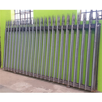 4MX2M PALISADE GATE+WHEELKIT+GUIDE ROLLERS