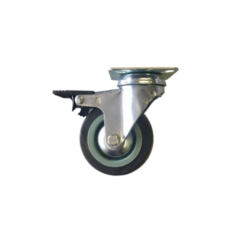 100mm Swivel Plate Brake Castor