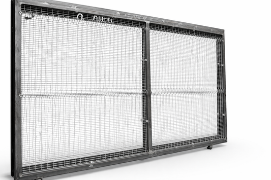 4mx2m Clearview Fencing Gate+Wheelkit+Guide Roller