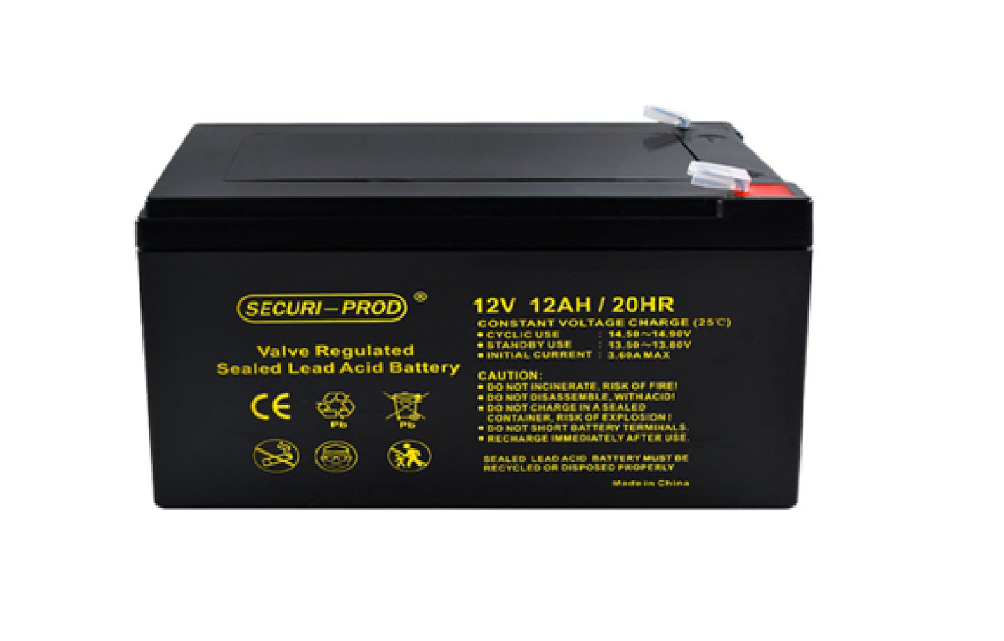 SECURI-PROD Gel Battery  8.0Ah