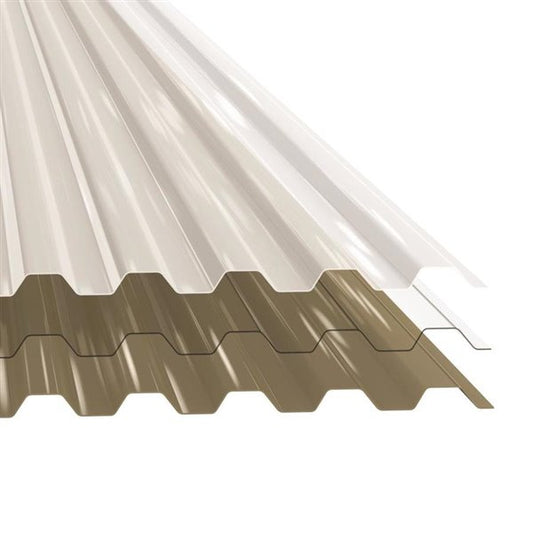 1mm POLYCARB ROOF SHEETS 3m BRONZE